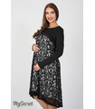 Сукня Лорен, нарядное черное платье беременным и кормящим