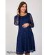Платье Дейзи, синее гипюровое платье для беременных