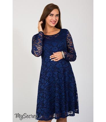 Сукня Дейзі, синя гіпюрова сукня вагітним