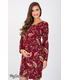Платье Флорианна, бордовое платье с принтом беременным и кормящим