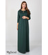 Сукня Лючія, зеленое длинное платье беременным и кормящим