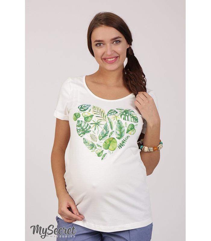 Футболка Листочки, футболки для беременных
