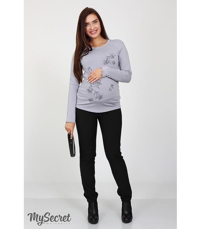 Прямі брюки вагітним Лєра теплі.