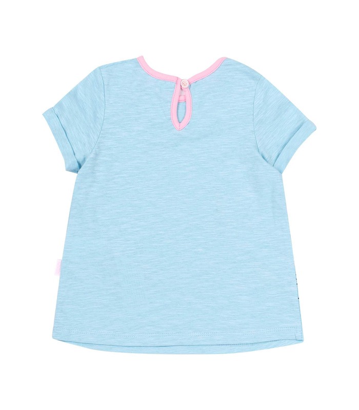 Футболка дитяча ФБ809 LB, блакитна дитяча футболка з єдинорогом