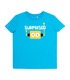 Футболка дитяча ФБ801 BB, блакитна футболка з роботом