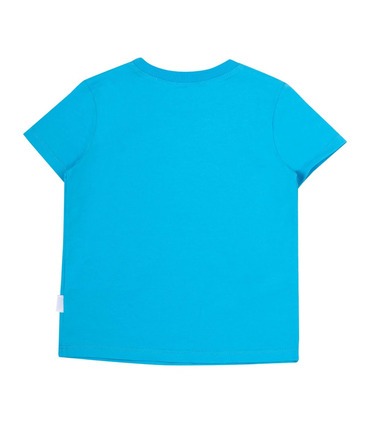 Футболка дитяча ФБ801 BB, блакитна футболка з роботом