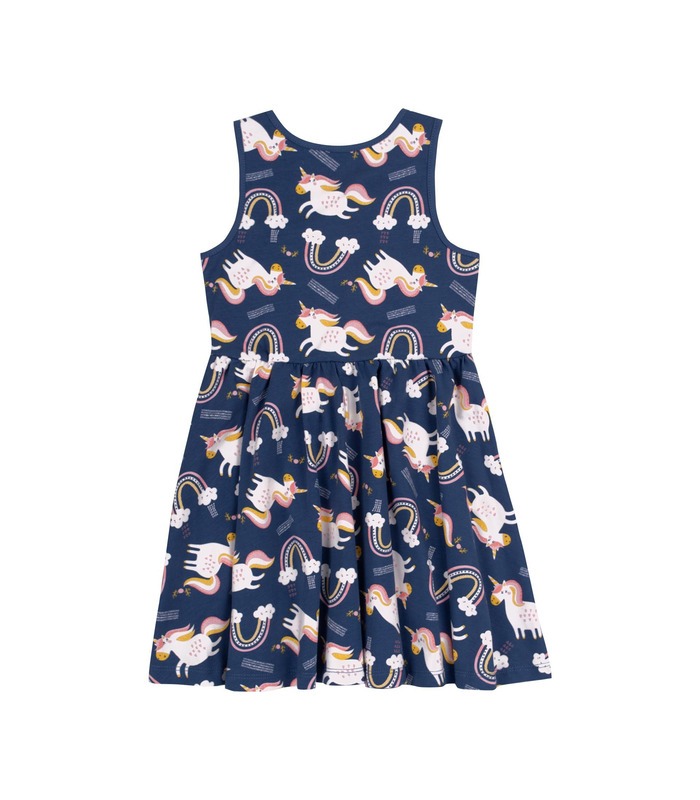 Сукня дитяча ПЛ318 TS, дитяча сукня з єдинорогами