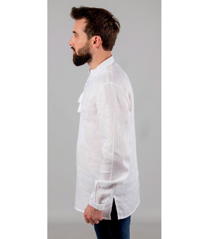 Традиційна чоловіча полтавська вишиванка з льону.