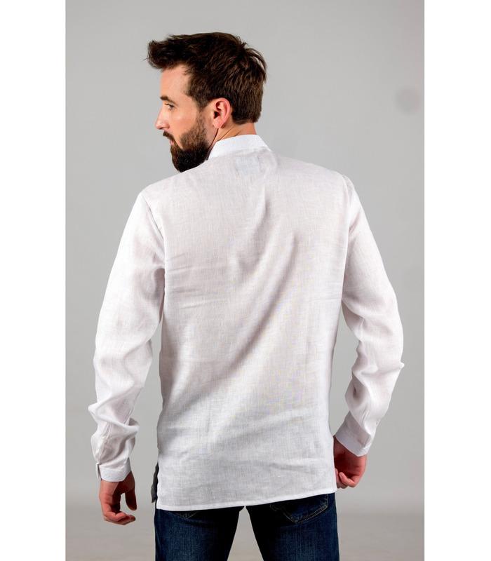 Традиційна чоловіча полтавська вишиванка з льону.