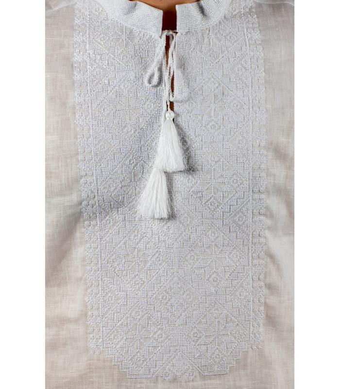 Традиційна чоловіча полтавська вишиванка з льону.