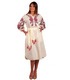 Вишитое льняное платье мод.5025