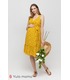 Сарафан Шанталь YE, жовтий сарафан у квіточку вагітним та годуючим