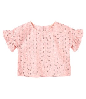 Блуза детская РБ152 ➤ розовая летняя детская блуза от МамаТато