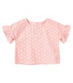 Блуза дитяча РБ152, літня рожева блуза дівчинці