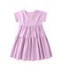 Сукня дитяча ПЛ337 VI, фіолетове лляне плаття дівчинці