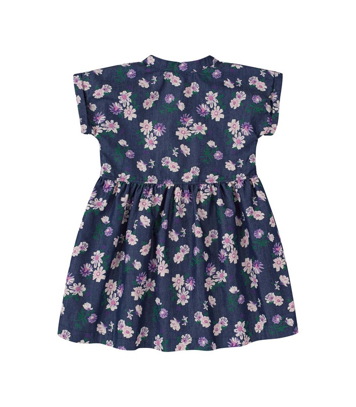 Сукня дитяча ПЛ339, дитяче джинсове плаття у квіточку