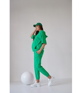 Костюм Рената GR ➤ зелений спортивний костюм для вагітних від МамаТато