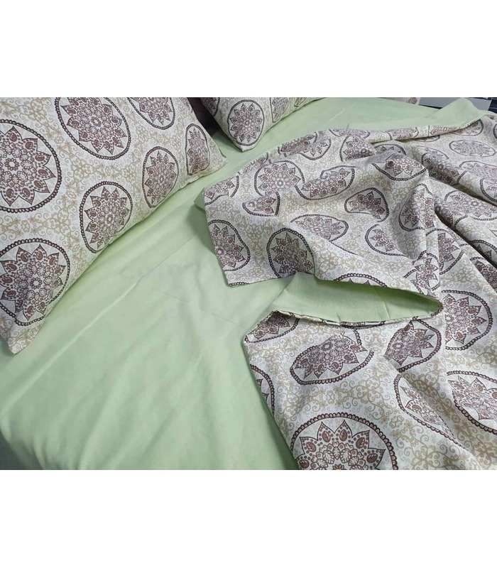 Постільна білизна "Ethno salad" ᐉ ранфорс, виробник Україна, натуральна тканина