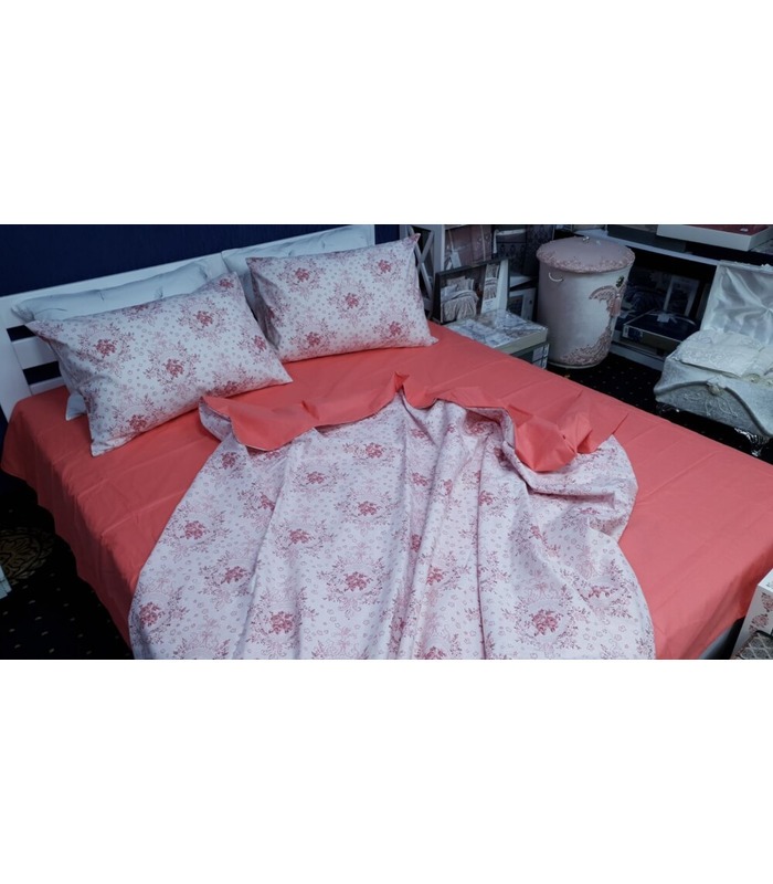 Постільна білизна "Прованс корал" ᐉ ранфорс, виробник Україна, натуральна тканина