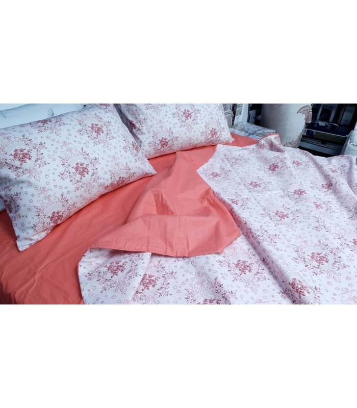 Постільна білизна "Прованс корал" ᐉ ранфорс, виробник Україна, натуральна тканина