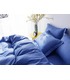 Комплект постельного белья "Lux Blue" Сатин Stripe из 100% хлопка, полоса 1/1 см