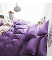 Комплект постільної білизни "Lux Purple" Сатин Stripe зі 100% бавовни, смуга 1/1 см