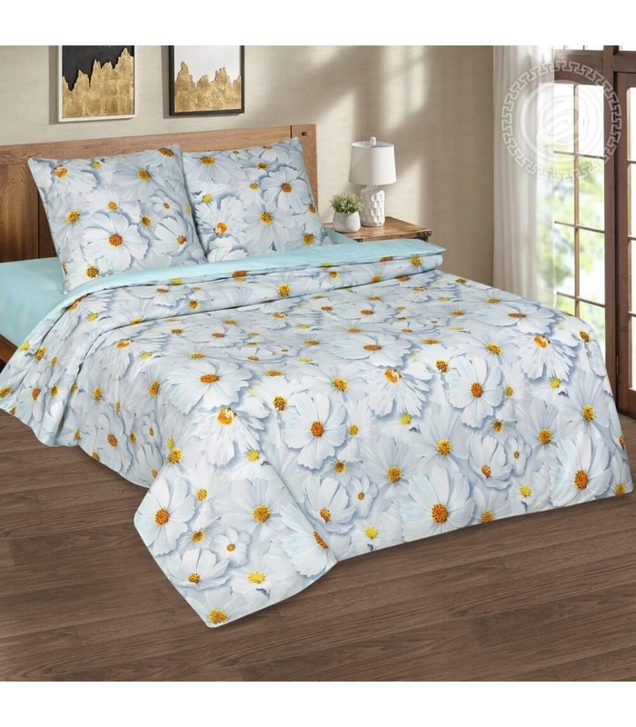 Комплект постільної білизни Космея ᐉ якісний поплін, доступна ціна ※ виробник Україна