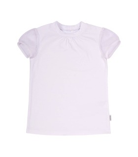 Детская футболка ФБ795 ➤ белая футболка с прозрачным рукавом девочке от МамаТато