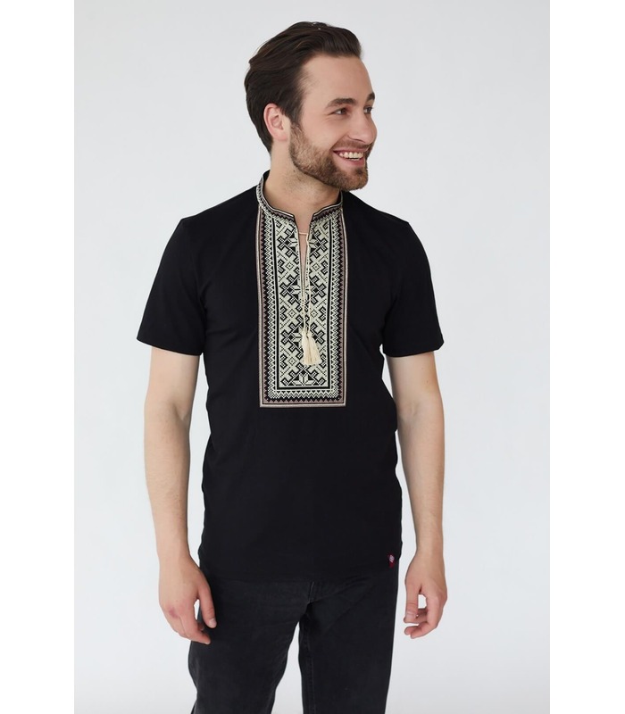 Мужская вышитая футболка мод.072