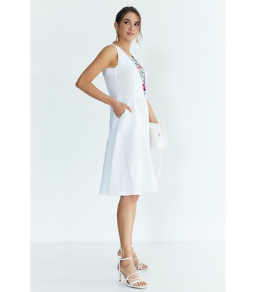 Вышитое платье мод.5033