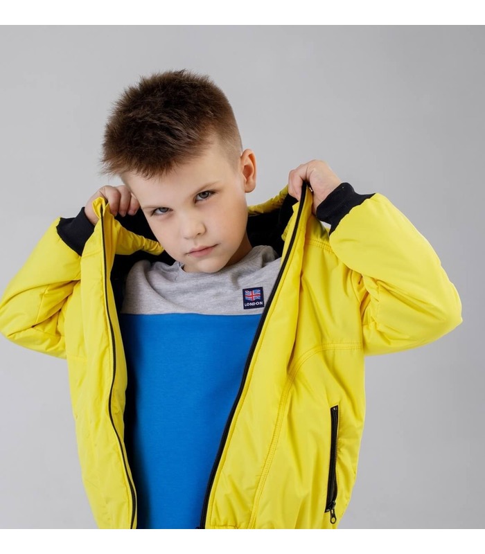 Куртка детская КТ243 YE, желтая детская куртка