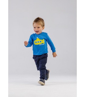 Дитячий джемпер ФБ831 BB ➤ блакитний дитячий джемпер з принтом від МамаТато