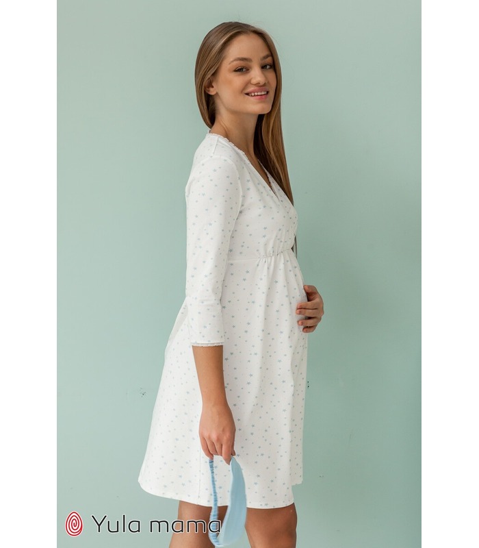 Ночнушка Алиса Звёздочки от Юла Мама в категории Ночные рубашки для беременных на МамаТато