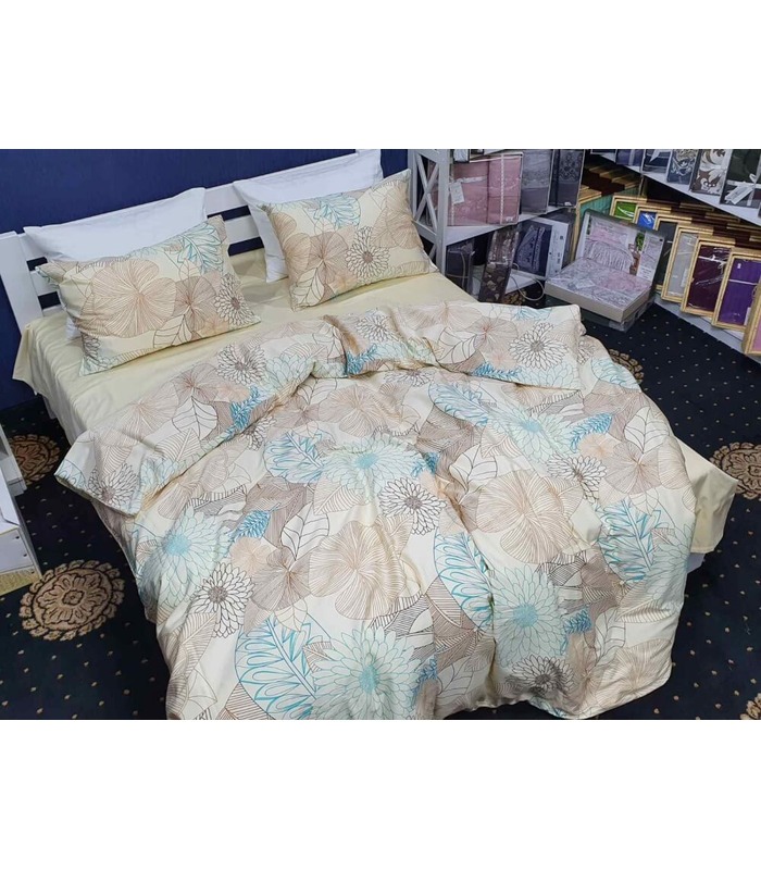 Комплект постельного белья Santorini ᗍ сатин Люкс ※ Украина, натуральная ткань