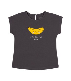Футболка дитяча ФБ890 (Y00) ➤ чорна дитяча футболка з бананами від МамаТато