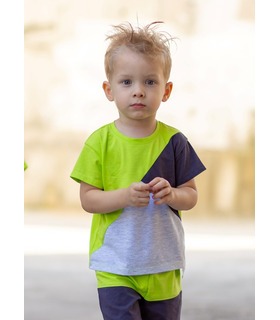 Футболка дитяча ФБ869 (TX0) ➤ дитяча футболка колорблокінг хлопчику від МамаТато