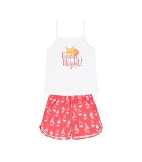 Детская пижама ПЖ49 (K11) ➤ коралловая летняя пижама девочке от МамаТато
