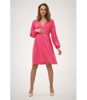 Платье для беременных мод.2218 1604 ➤ розовое платье беременным и кормящим от МамаТато