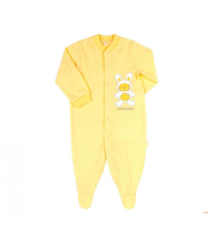 Дитячий комбінезон КБ77 супрем (500) ➤ жовтий дитячий тонкий комбінезон від МамаТато