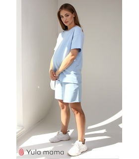 Костюм Фрідом BB ➤ блакитний бавовняний костюм для вагітних і годуючих від МамаТато