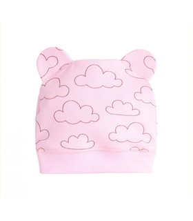 Шапка детская ШП76 (301) ➤ розовая детская шапочка с принтом от МамаТато