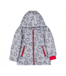 Осіння дитяча куртка КТ246 (X01) ➤ сіра дитяча куртка з буквами від МамаТато