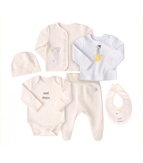 Комплект дитячий КП259 (B00) ➤ ніжно-жовтий комплект для новонароджених від МамаТато