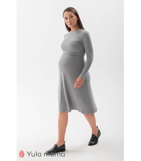 Сукня Енні GR ➤ сіре плаття вагітним та годуючим від МамаТато