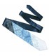 Краватка ᐉ Вишита краватка синього кольору Синє Тріо, сатин трьох кольорів ※ Україна