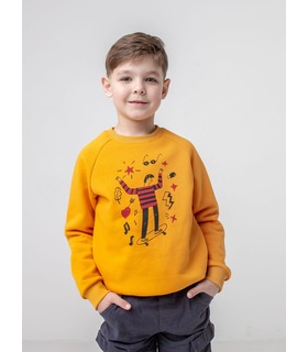 Дитячий світшот ДЖ302 (E00) ➤ жовтий реглан хлопчику від МамаТато