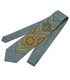 Краватка ᐉ Вишита краватка сірого кольору з льону Хот, льон ※ Україна