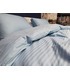 Комплект постельного белья "Lux Light Blue" Сатин Stripe из 100% хлопка, полоса 1/1 см
