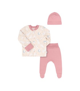 Комплект дитячий КП274 (G31) ➤ теплий рожевий комплект дитячого одягу від МамаТато