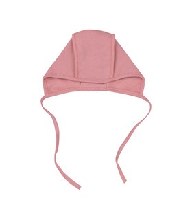 Чепчик ШП2 байка (30A) ➤ байковая розовая шапочка с завязками от МамаТато